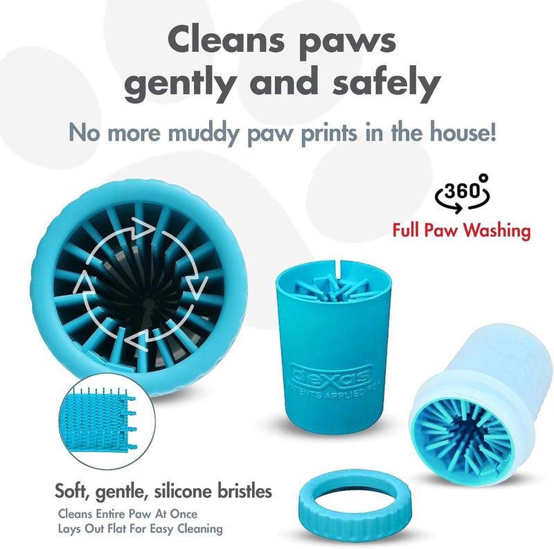 Dexas Mudbuster Portable Dog Paw Cleaner, Small, Blue,Pw700312 - Image 2