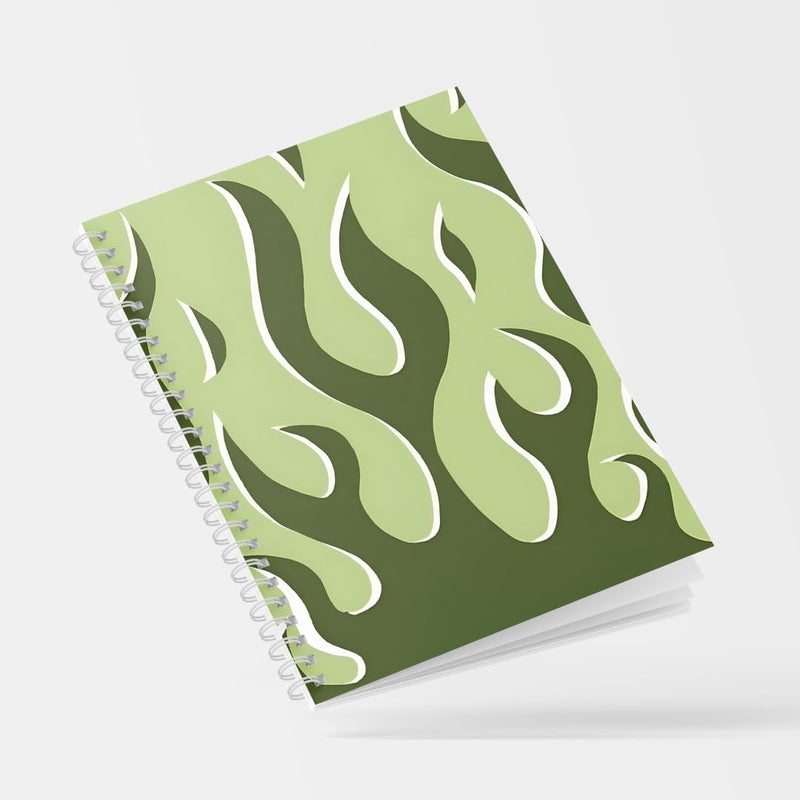 zenithink Daily Planner Undated KIT with 3 Bookmarks | 60+Stickers - 350gsm A5 Size Hard Bound, 80 GSM - 164 pages | Day | Weekly | Monthly Pages (Green flame- Daily Planner Get Things Done) | 4 Months - Image 1