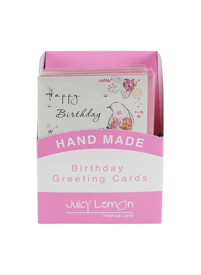 EuroWrap Juicy Lemon Birthday Female Greeting Card 50 Cards - Image 2