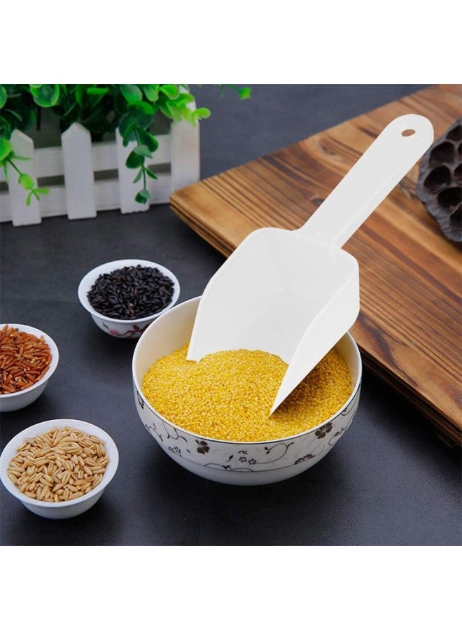 klarako 8Pcs Mini PP Plastic Scoop Ice Scraper Shovel for Food Nut Flour Dessert Home Kitchen Use - Image 3