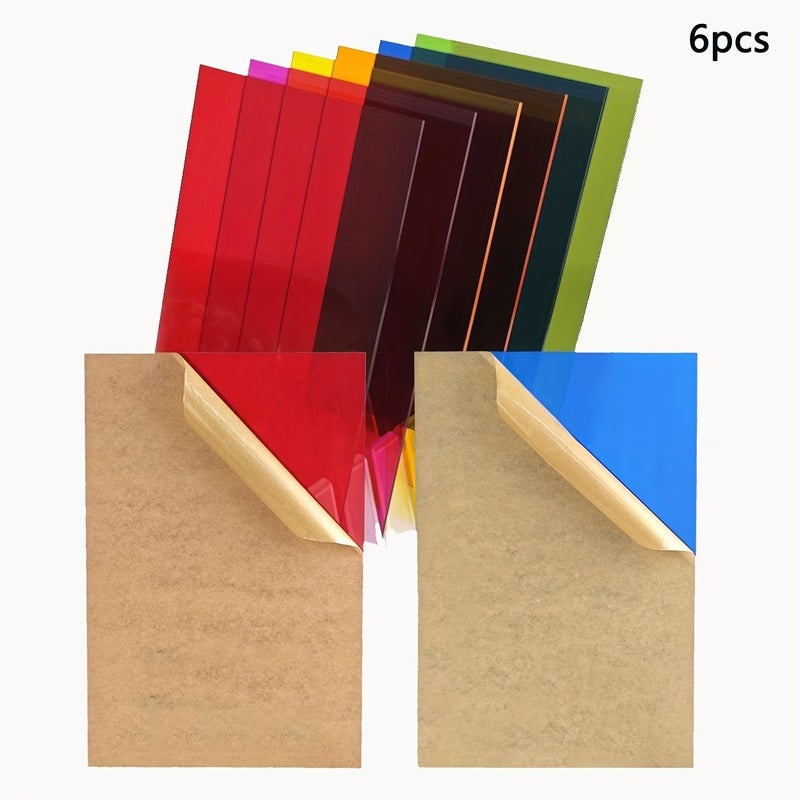 Orange Colored 8x12 Inch Thick Acrylic Board For Free Expression Marking Crafts And Painting - Image 1