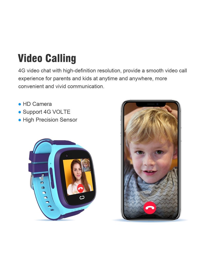 Kids 4G Smartwatch with Video Call & GPS Tracker, Swim Proof - Image 4