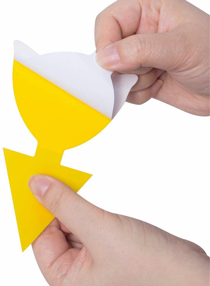 KASTWAVE 12 عبوة مصيدة لاصقة، مصيدة ذبابة الفاكهة وذباب الفطريات القاتل داخليًا وخارجيًا، حماية النبات، غير سامة وعديمة الرائحة (نوع الزهور) - Image 3