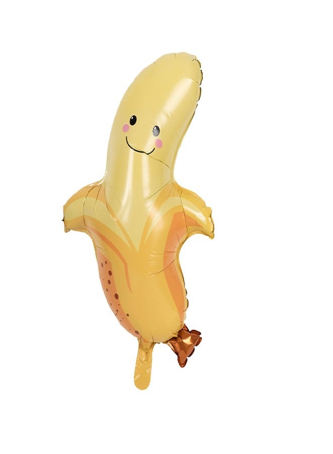 DYT 6PCS Banana Foil Balloons - Yellow, 28 Inch - Perfect for Banana Themed Parties, Birthdays, Baby Showers & More - Image 5