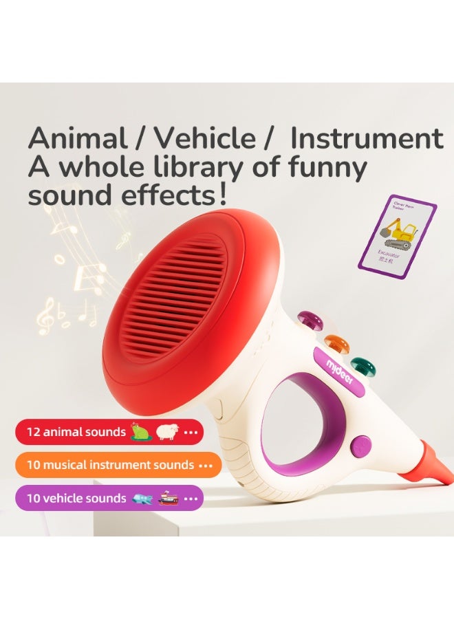 Mideer Smart Lung Training Horn – Interactive Breathing Game Toy with 32 Sound Effects, Educational Blowing Toy for Kids 3+ - Image 2