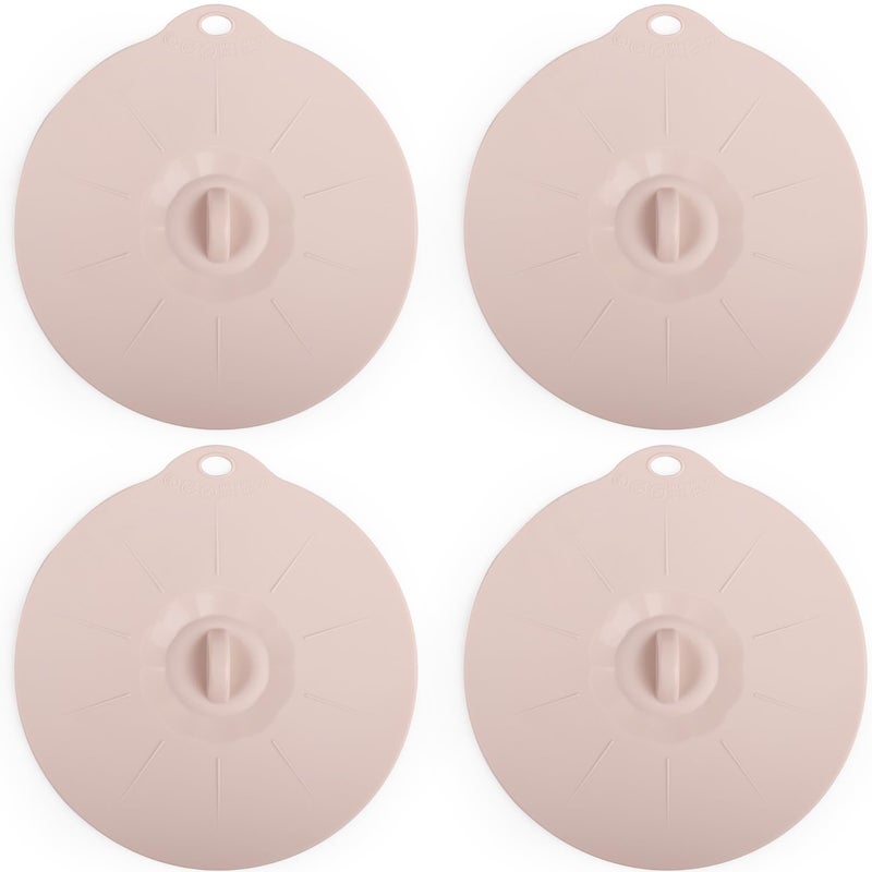 VEELAM 4"-12" Silicone Lids for Cups Bowls Plates Pans, Microwave Splatter Cover, Kitchen Containers Lids Cover for Food Storage, Small 5.9" 4 Pack - Image 1