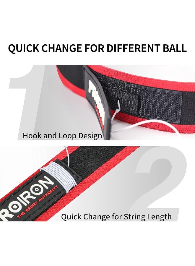 PROIRON Boxing Reflex Ball with Safety Glasses, 4 Difficulty Levels Boxing Ball with 2 Adjustable Headband, Boxing Head ball for Punch Speed, Gifts for Teenage Boys - Image 3