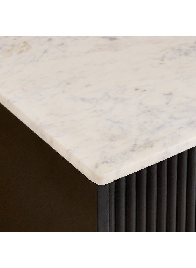 Home Box Solid Wood TV Unit with Marble Top for TVs Up to 75 Inch - Image 5