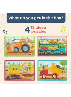 B. Toys Pack o' Puzzles - Trucks  - Image 1