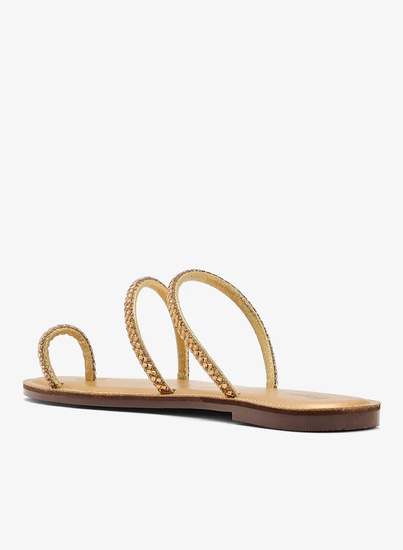 Ginger Sparkly Flat Sandal