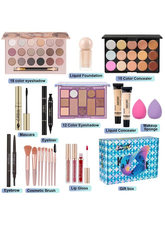 KAVCENT Makeup Kit for Women Full Kit Makeup Kits for Teens Teenager Makeup Gift Set for Teens Women Eyeshadow FoundationTeen Makeup Kit Makeup Sets - Image 2