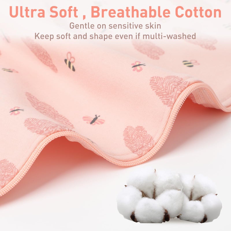 Knirose Premium Soft Cotton Swaddle Blanket Sleep Sack Arms Up Design 2 Packs 3-6 Months, Hands Up 3-Way Transitions to Arms-Free Wearable Sleeping Sack Bag for Baby Boys Girls Snug Fit Calms Startle Reflex - Image 4