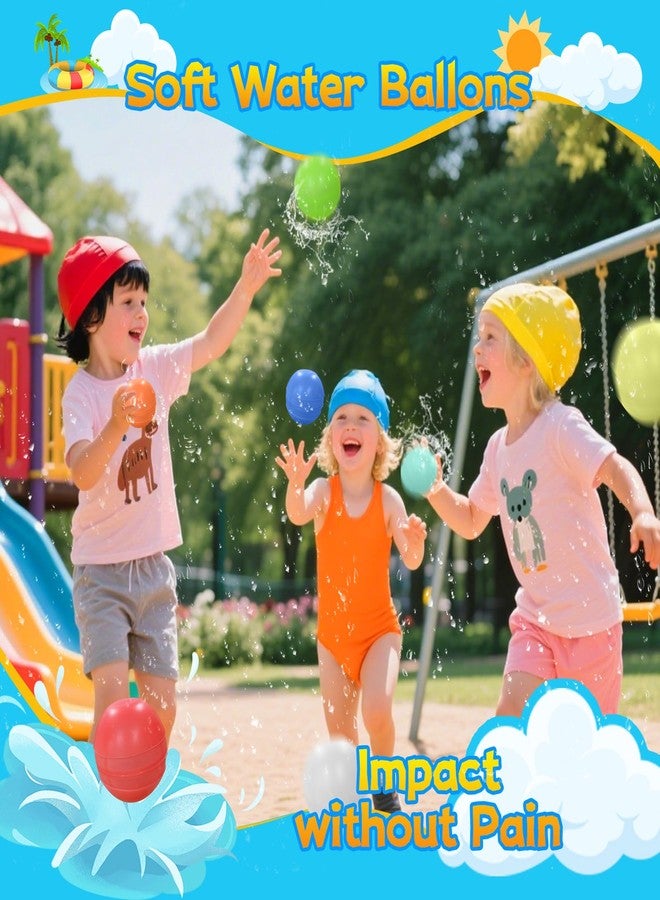 Boekey 21 Pcs Reusable Water Balloons Quick Fill, Pool Beach Water Ballons for Boys and Girls, Summer Outdoor Games Water Toys for Kids Ages 3-12 - Image 4