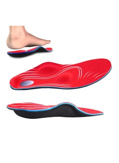 Orthotic Insoles Arch Support Soft Plantar Fasciitis Insoles Full-Length Shock Absorption Cushioning Function Inserts for Flat Feet Heel Spurs Foot Pain overpronation for Men Women Size L