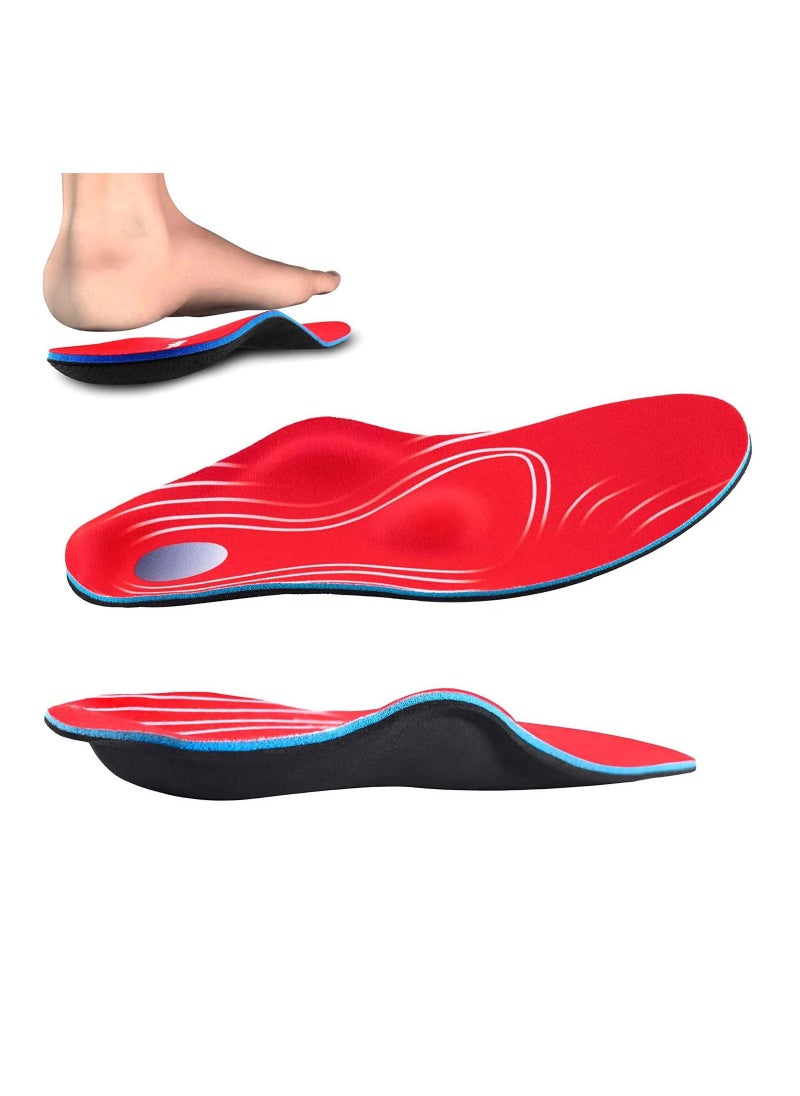 SYOSI - Orthotic Insoles Arch Support Soft Plantar Fasciitis Insoles Full-Length Shock Absorption Cushioning Function Inserts for Flat Feet Heel Spurs Foot Pain overpronation for Men Women Size L - Image 1