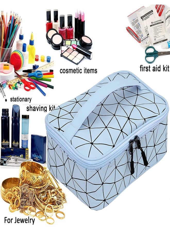SHRBI Multipurpose Travel Cosmetic Makeup Case | Multi Pockets Toiletry Pouch & Travelling Pouches for Women | Inner Ware Storage Organizer & Wash Bag for Girls (Size: 21x16x8 cm) - Image 5