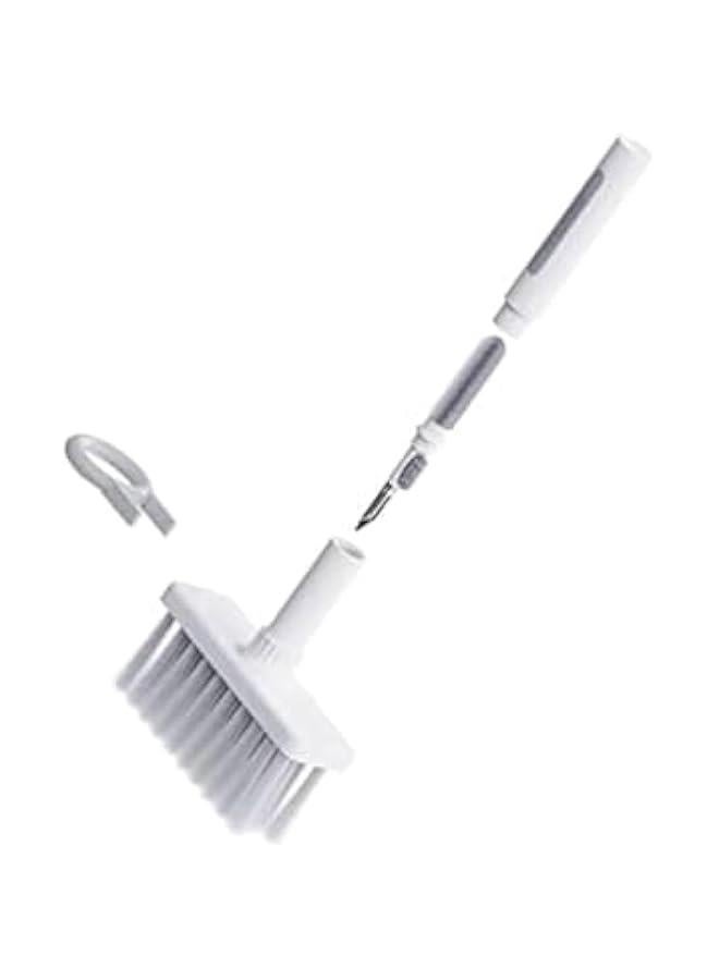 فرشاة تنظيف ناعمة لتنظيف لوحة المفاتيح 5 في 1 مجموعة أدوات تنظيف الكمبيوتر متعددة الوظائف منقي الزوايا أداة سحب مفاتيح سماعات الأذن البلوتوث LEGO لابتوب Airpods Pro عدسة الكاميرا (رمادي) - Image 1