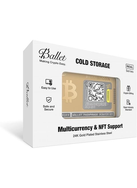 Ballet Gold Plated Crypto Wallet