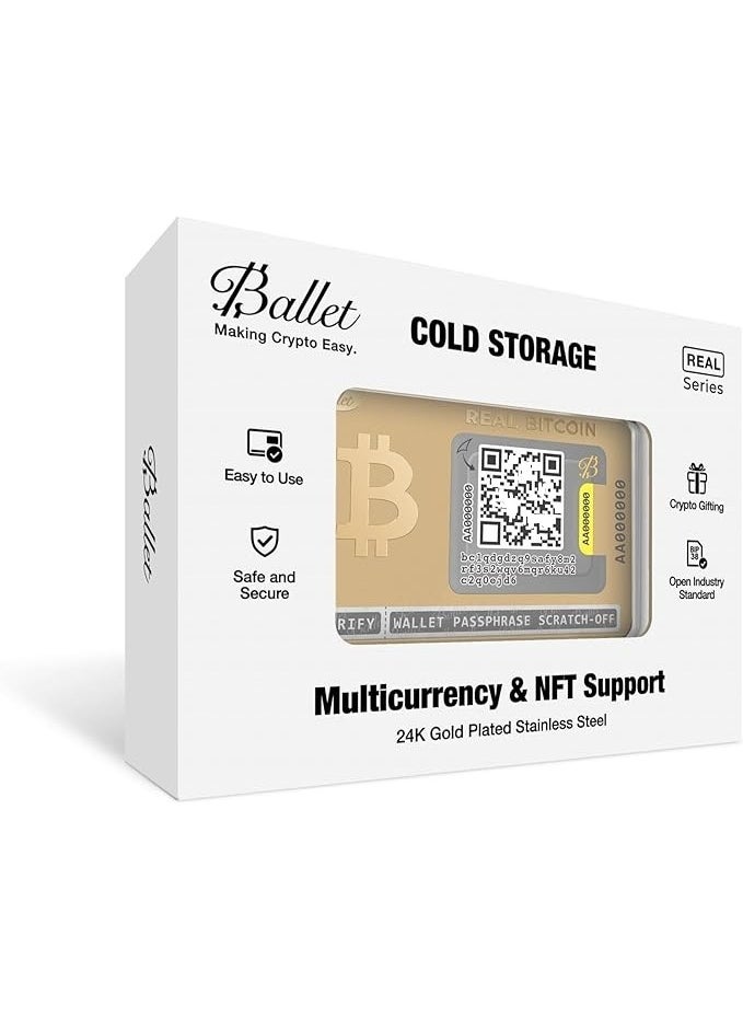 Ballet - Ballet Gold Plated Crypto Wallet - Image 1