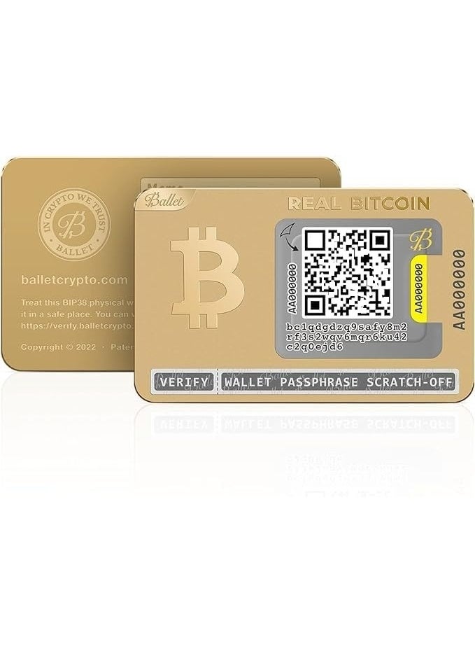 Ballet - Ballet Gold Plated Crypto Wallet - Image 1