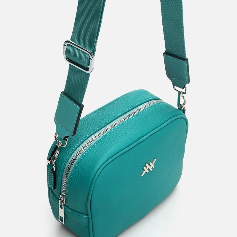 Hotiç 03CAH280900A630 GENUINE Leather Turquoise Women's Mini (Crossbody) Bag
