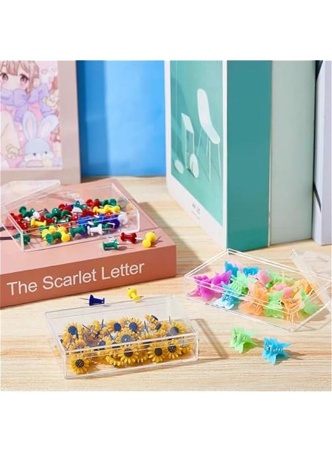 Arabest 8 Pieces Clear Acrylic Plastic Jewelry Box Mini Storage Box Mini Cube Containers with Lids for Candy Pill and Tiny Jewelry(Rectangle,4.3 x 2.7 x 1 Inch) - Image 5