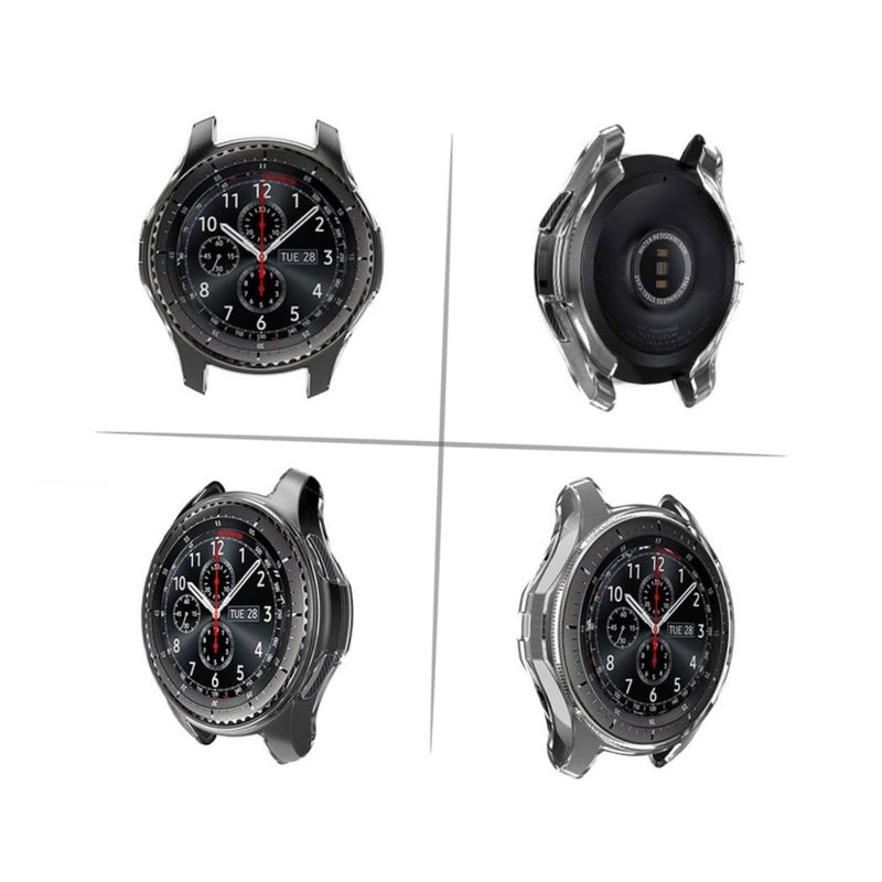 Gear Watch Case Protective Cover TPU Soft Shatter Resistant Black - Image 5
