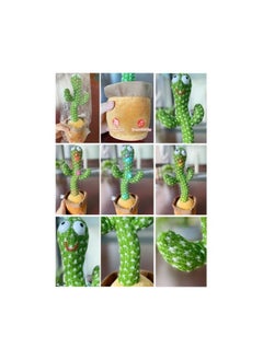 Generic Mucosan Talking Dancing Cactus Lighted Flower Pot Plush Toy Cactus Toy  - Image 3