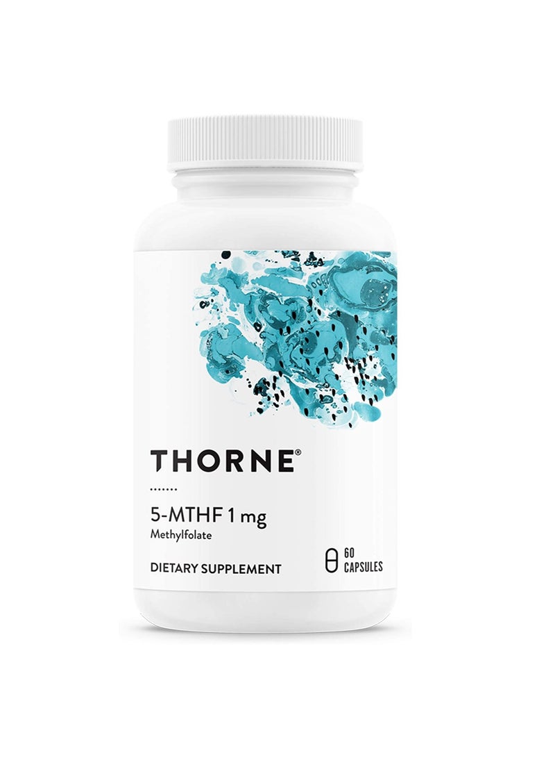 Thorne 5-MTHF 1 mg Methylfolate - Dietary Supplement - 60 Capsules - Image 1