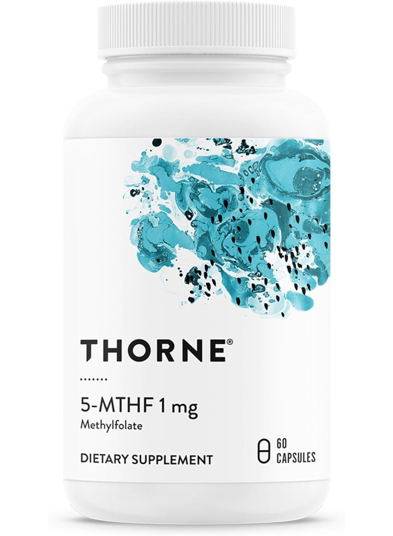 Thorne 5-MTHF 1 mg Methylfolate - Dietary Supplement - 60 Capsules - Image 1
