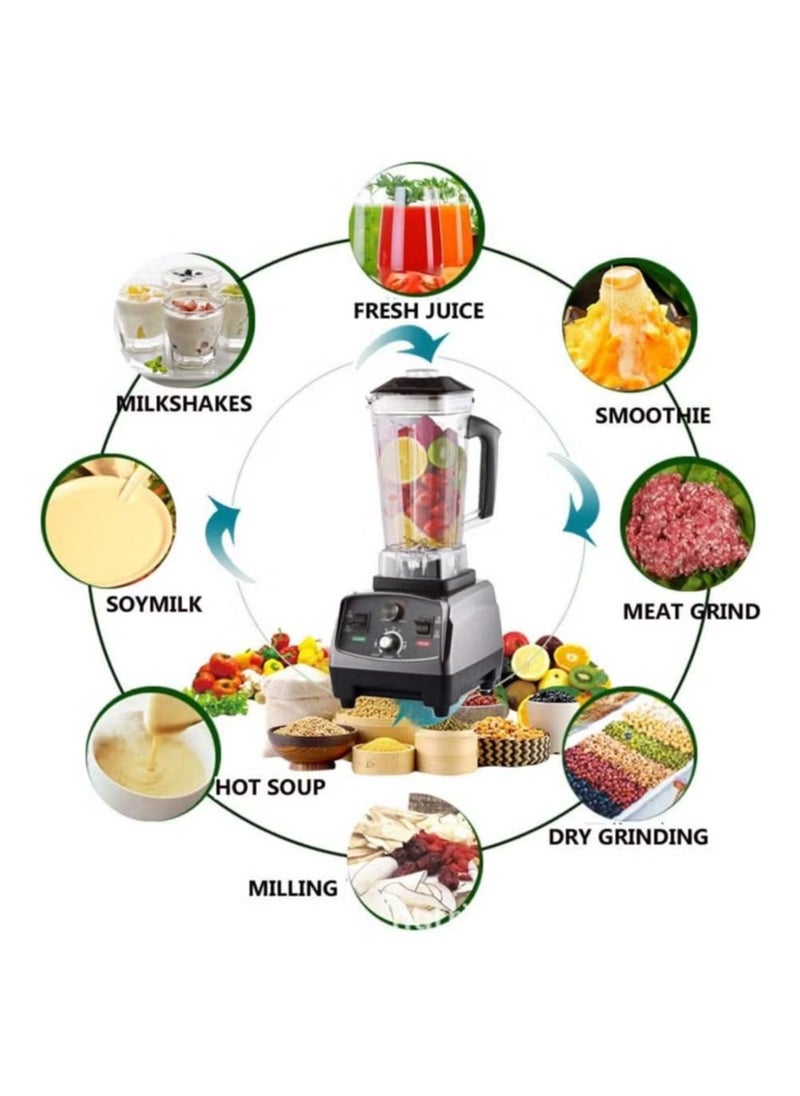 Denx Professional Daily Blending Super Blender - 1800W Motor Blends Smoothly - 2L Glass Jar For Juicer, Ice Crusher, Electric Grinder | Dx1783 | 1800 W - Image 5