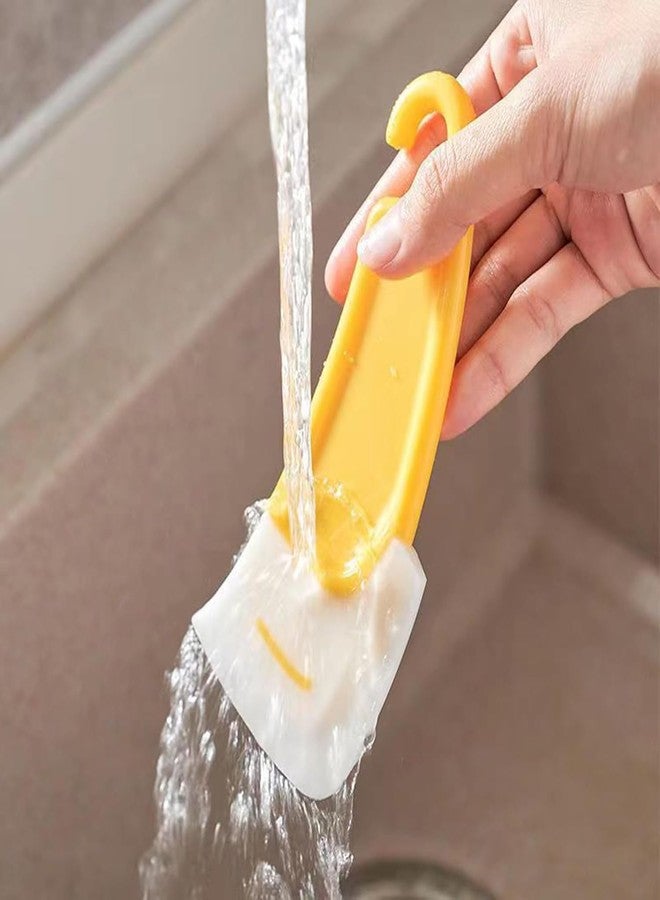 Newvent® 3Pcs Small Silicone Pan Scraper | Non-Stick Dish Washing Scraper for Pan, Pot | Reusable Dish Washing Scraper | Dish Cleaning Spatula Scraper | Non-Scratch Kitchen Cleaning Scraper - Image 2