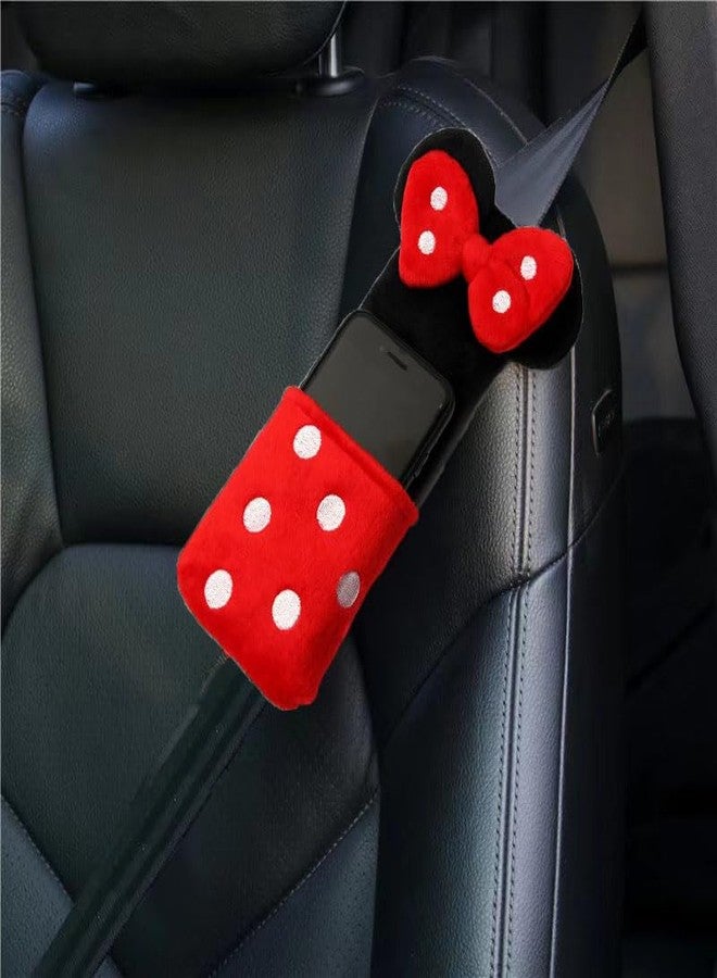 CHYDST Seat Belt Cover Pad for Kids, Cute Seatbelt Covers, Cute Cartoon Car Seat Belt Cover Pads, Car Seat Shoulder Strap Pads, Seatbelt Cushion for Kids, Car Seat Strap Covers for Boys Girls (MN) - Image 2