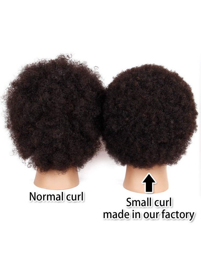 Newshair 9"Afro Mannequin Head For Braiding 4C Type 100% Human Hair Curly Hair Hairdresser Training Head African Cosmetology Doll Head For Styling Cornrow Braiding With Clamp Stand  - Image 5