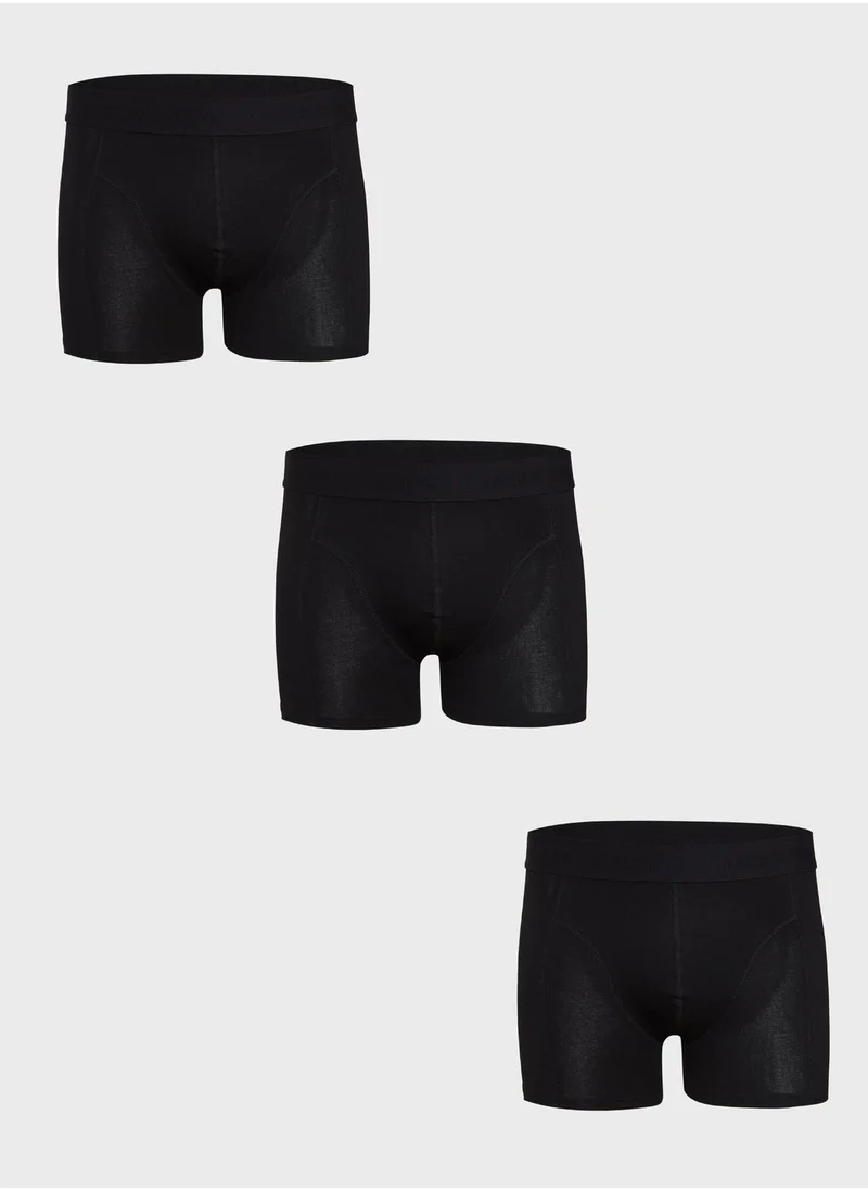 JACK & JONES JACWAISTBAND 3 pack trunks