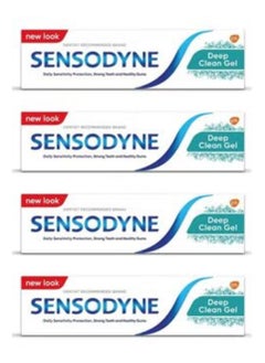 Pack Of 4 Sensodyne Toothpaste Deep Clean Gel 75ml