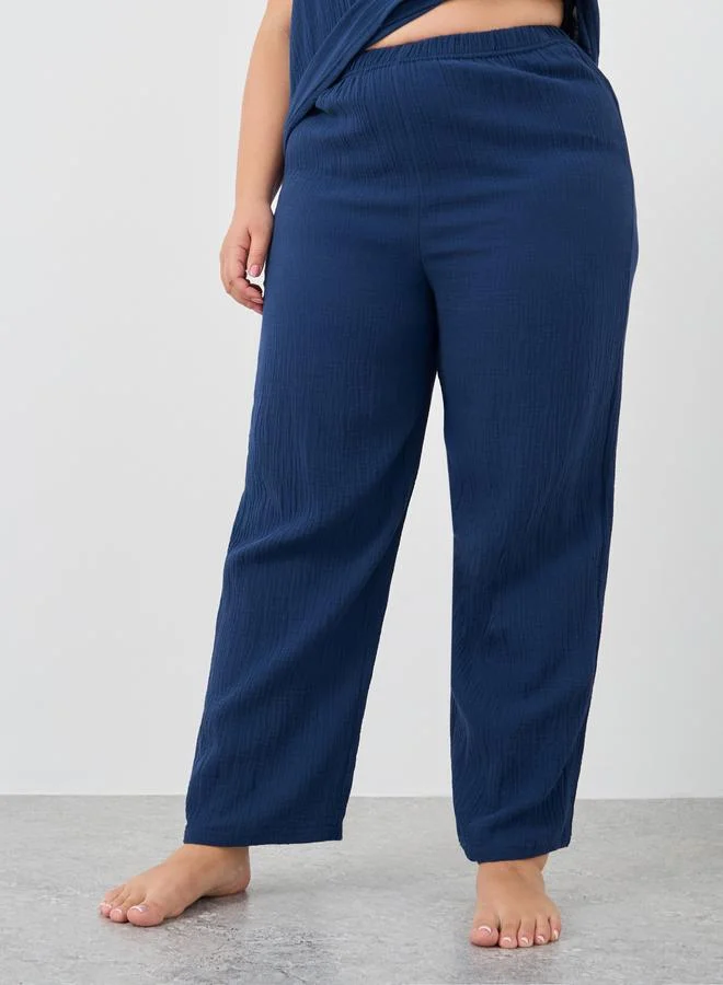 Styli Styli Plus Size Strappy Cami Top and Pyjama Set