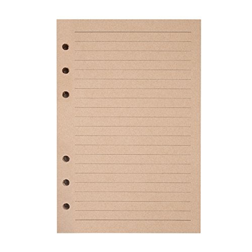 MaleDen Refills Lined Paper, MALEDEN Refillable A6 Paper for 5x7 Journal Notebook Inserts 200 Lined Pages - Image 1