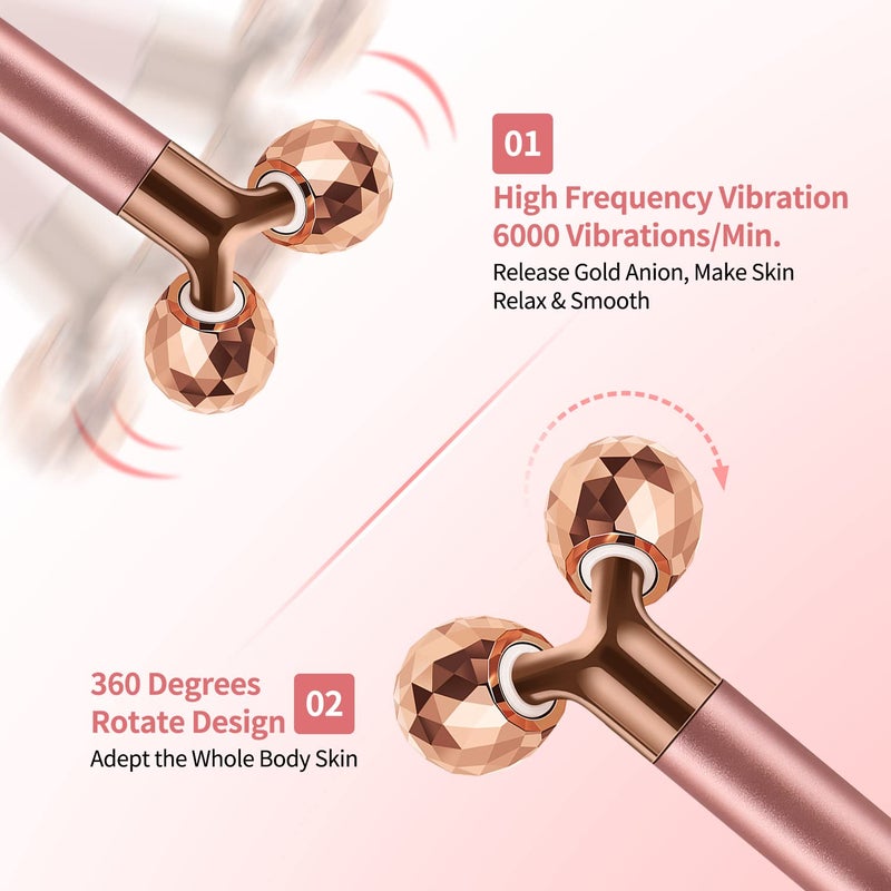 SSGP 2-in-1 Electric Face Massager with 3D Roller and Crescent-Shape Kit for Face Skin Care Tools - Image 5