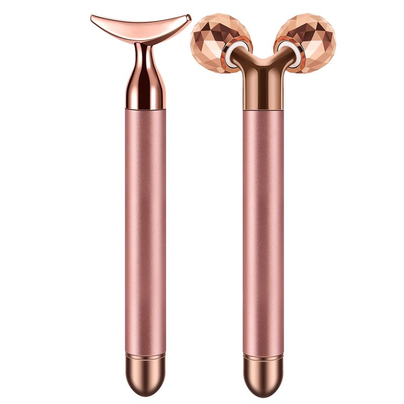 SSGP 2-in-1 Electric Face Massager with 3D Roller and Crescent-Shape Kit for Face Skin Care Tools - Image 1