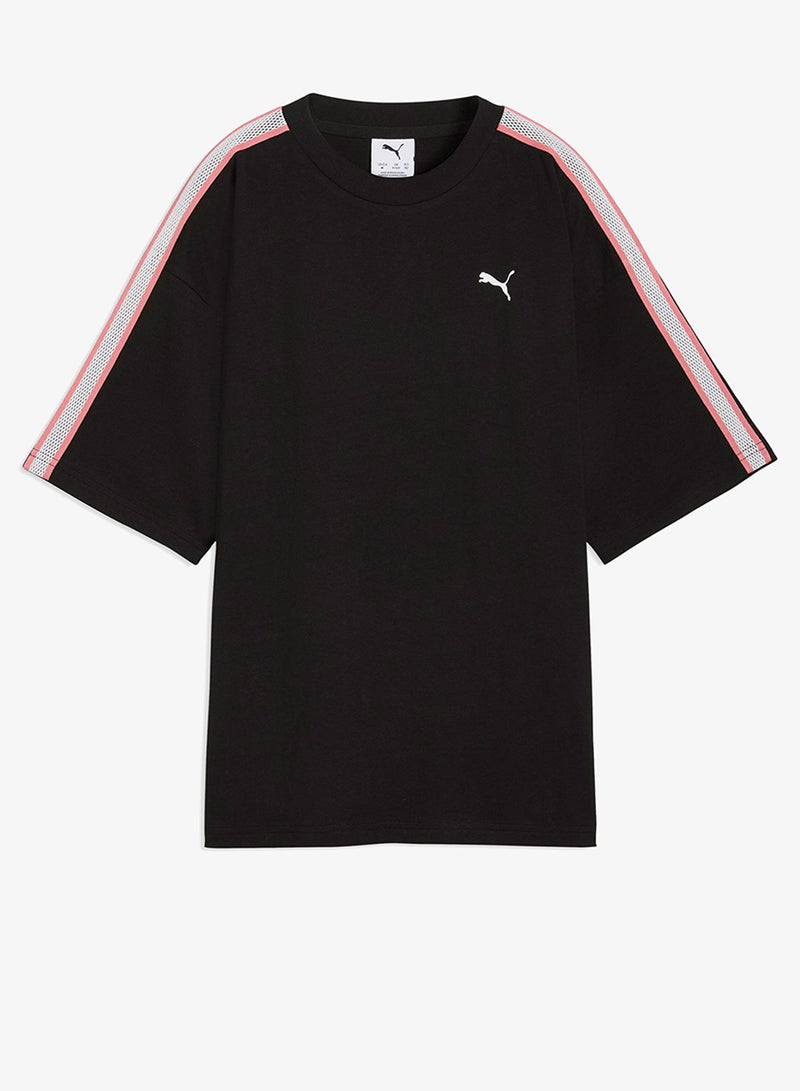 بوما تيشيرت شبابي واسع بطبعة سحاب مضيء - Image 3