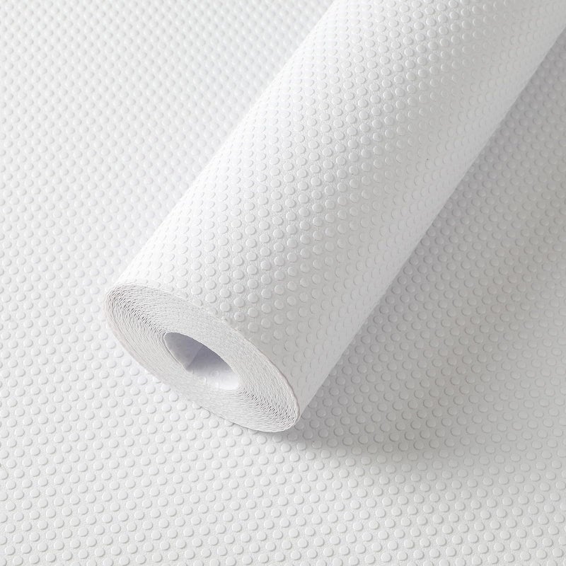 FLPMIX Shelf Liner for Kitchen Cabinets 10 inch Wide Easy to Cut Drawer Mat Waterproof Pantry Cabinet Liner for Shelves 10 x 396 Inch White