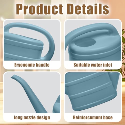 ZXJ Small Plant Watering Can - 1/3 Gallon - Grey - Image 3