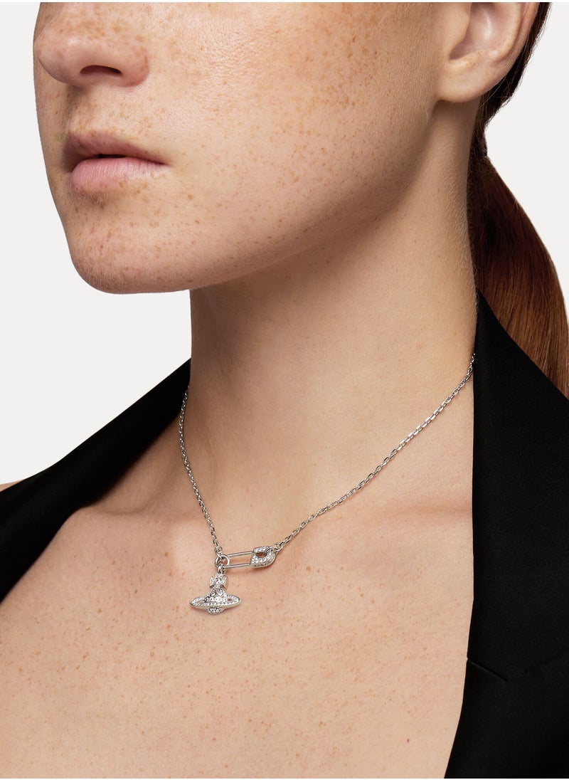 Vivienne Westwood Silver Safety Pin Necklace  - Image 5