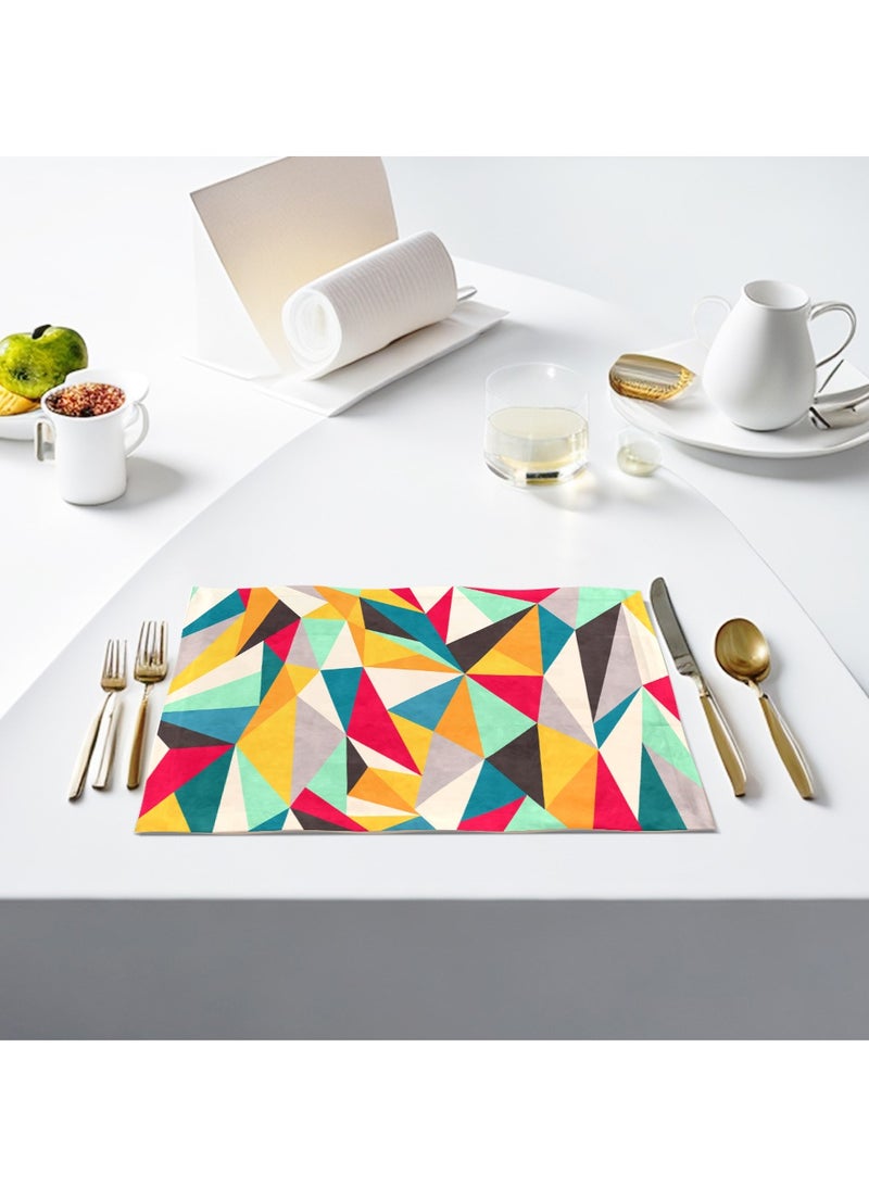 RIZARIES Colorful Geometric Table Mats - Image 1