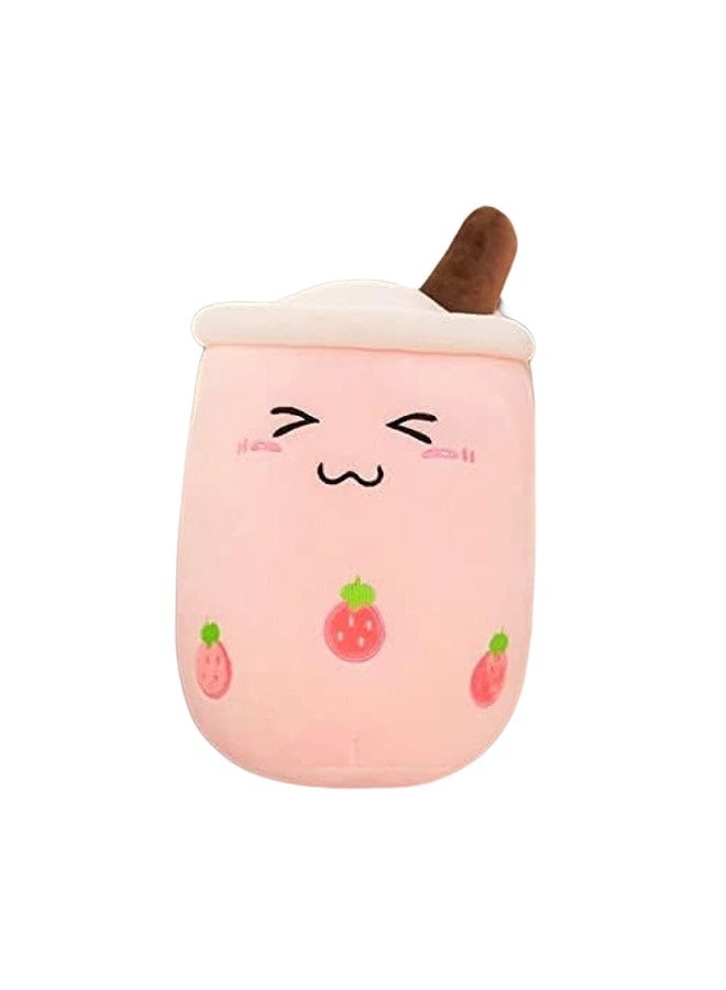 Strawberry Boba Plushies - Kawaii Pink Bubble Tea Stuffed Animals- Soft Squishy Milk Tea Plush Cuddle Pillow- Adorable Plushie Food Toys for Kids-Plushies Gift for Easter Basket - Image 1