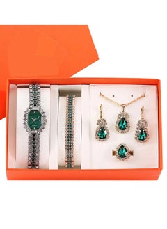 Generic 5 in 1 Women's Necklace,Watch,earring Gift Set,Quartz Watch,Women Watch Business Gifts Unique Wristwatch,Holiday Gifts,Birthday Gifts  - Image 5