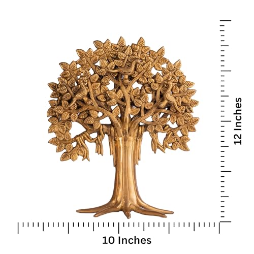 The Advitya Brass Kalpavriksha Tree|Festive Decor Diwali Gift Home Decoration Item for Living Room |Showpiece Decorative Item|Diwali Decoration Item|House Warming Gift|Show Piece|(12in.) - Image 2
