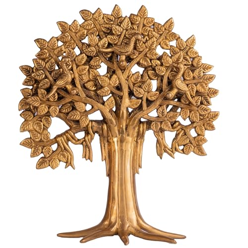 The Advitya Brass Kalpavriksha Tree|Festive Decor Diwali Gift Home Decoration Item for Living Room |Showpiece Decorative Item|Diwali Decoration Item|House Warming Gift|Show Piece|(12in.) - Image 4