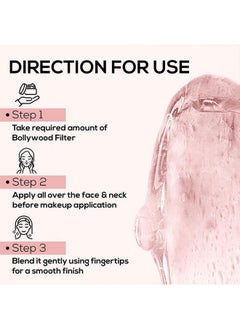 Renee Bollywood Filter Face Primer 45 Gm | For A Flawless & Smooth Skin | Blurs Fine Lines, Wrinkles & Pores Instantly | Hydrating, Lightweight & Non-Sticky | Cruelty-Free  - Image 4